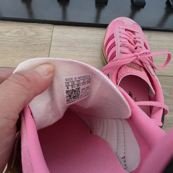 NWT Adidas Gazelle Bold J Women's Pink Sneakers 6 But Fits Like 6.5-7 - Picture 6 of 10
